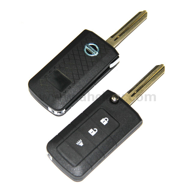 New Nissan 3 keys  Folding shell